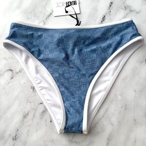 Beach Riot Nwt Denim Daze Hester Swim Bikini Bottom